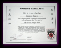 Spencer's certificate